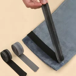 바지 가장자리 단축용 자기 접착 바지 페이스트 테이프, 진 의류 의류 DIY 바느질 원단 바지 다리 체인저