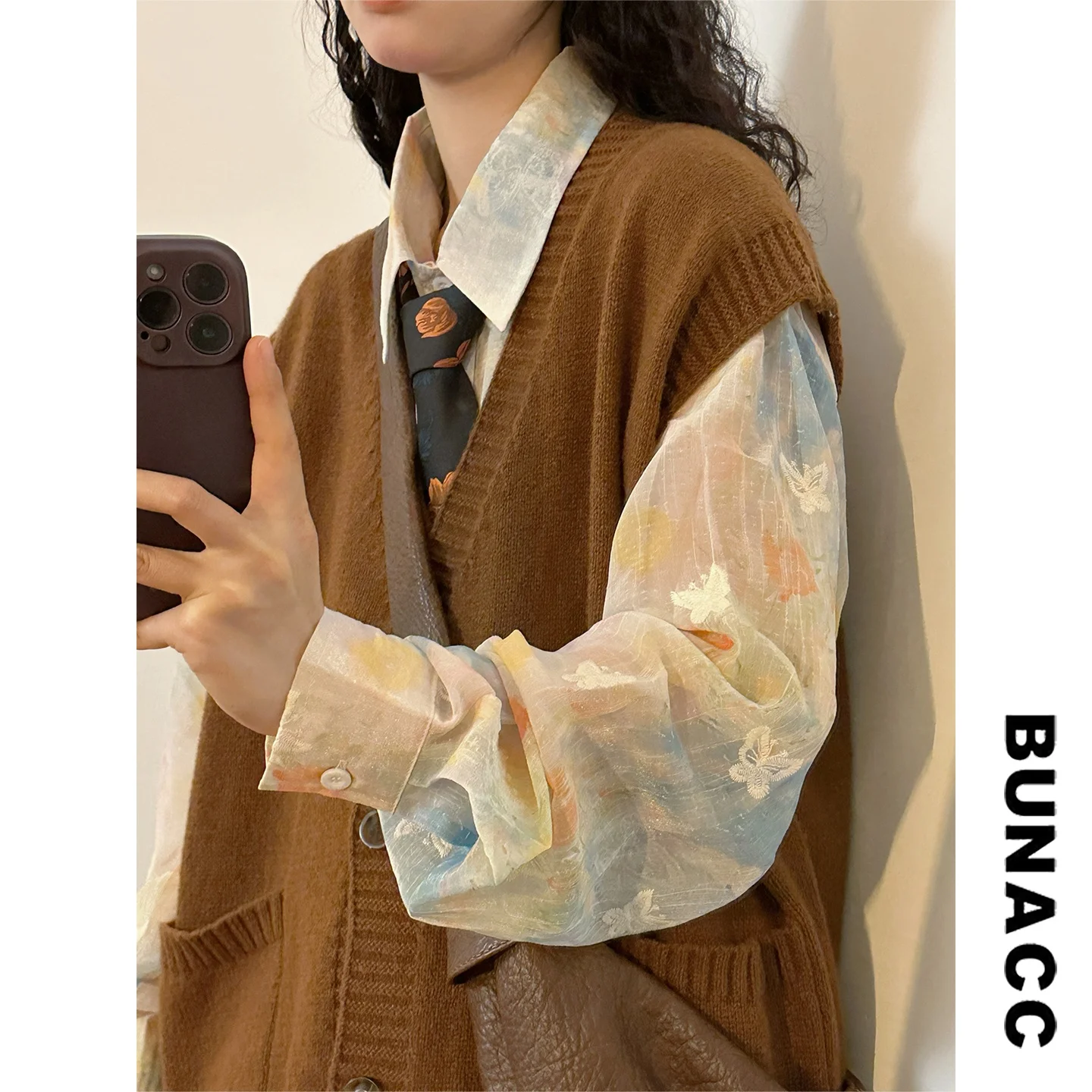 

Ретро-кардиган в американском повседневном стиле с V-образным вырезом, многослойный вязаный жилет-кардиган для мужчин и женщин