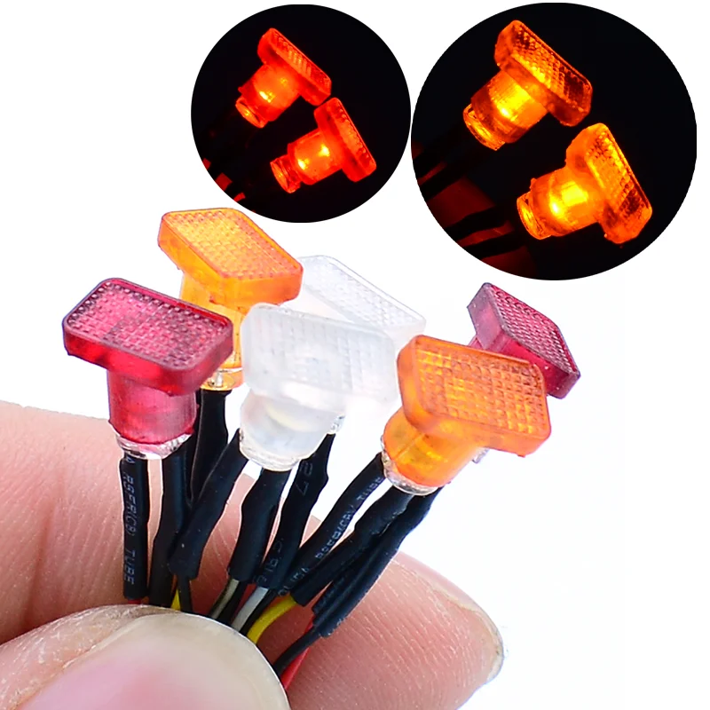 1:14th Scale LED 3mm Lamp Bead Position Light Side Light Warning Light for Tamiya RC Truck SCANIA 770S R620 VOLVO BENZ MAN Car