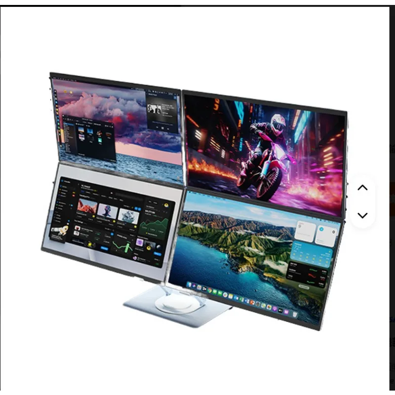 4-Screen productivity 18.5-inch triple laptop monitor Type C carries multi-screen collaborative LCD