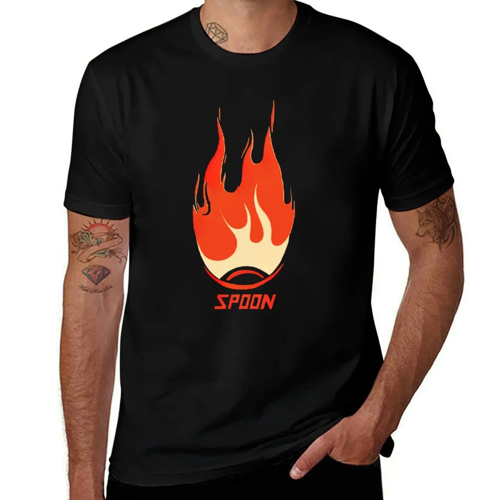 Spoon Band Merch T-Shirt Summer Casual Loose T-Shirt