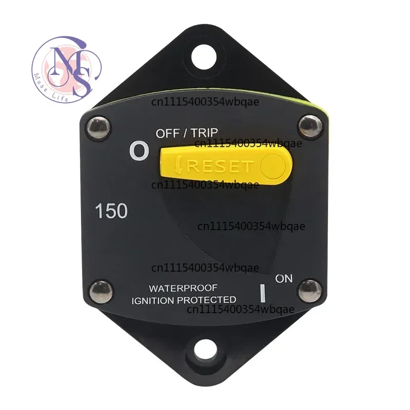 ZOCI-FOR-50-300A Manual Reset Circuit Breaker IP66 Waterproof Overload Protector 12-48V for RV Boat Trolling