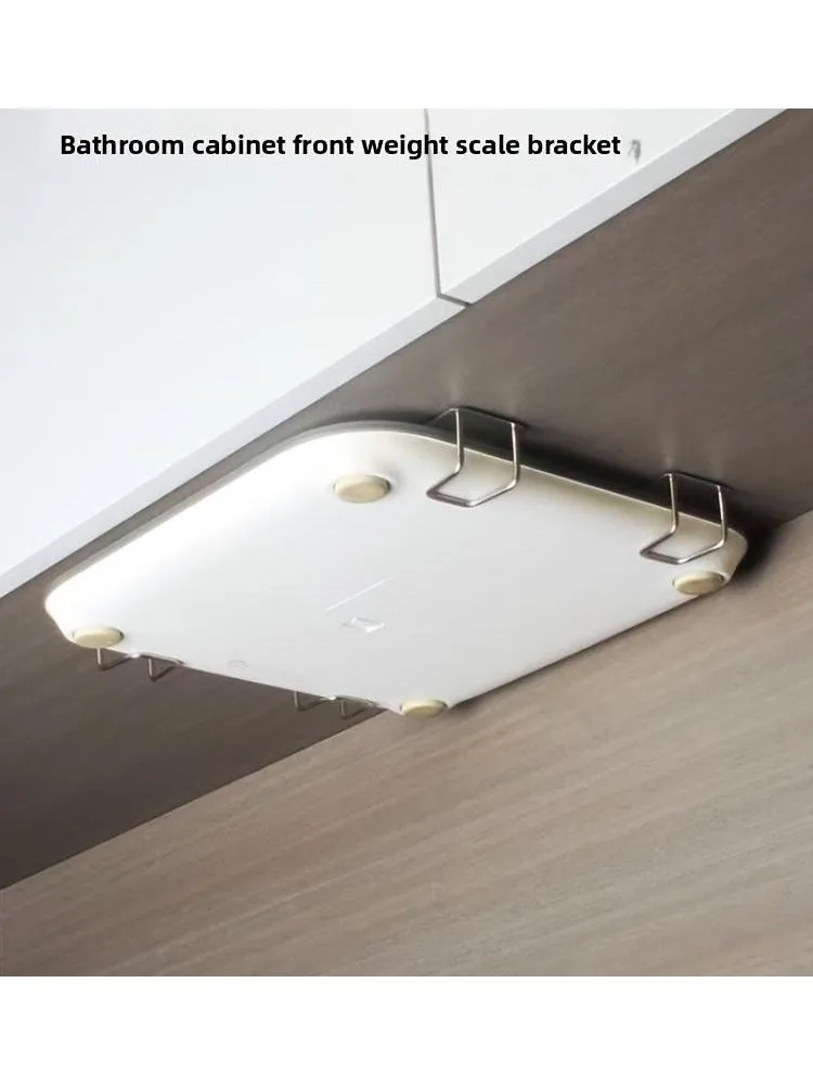 Nouveau support mural universel pour pèse-personne, fixation sans trace, design peu encombrant, adapté à la maison et aux salles de bain