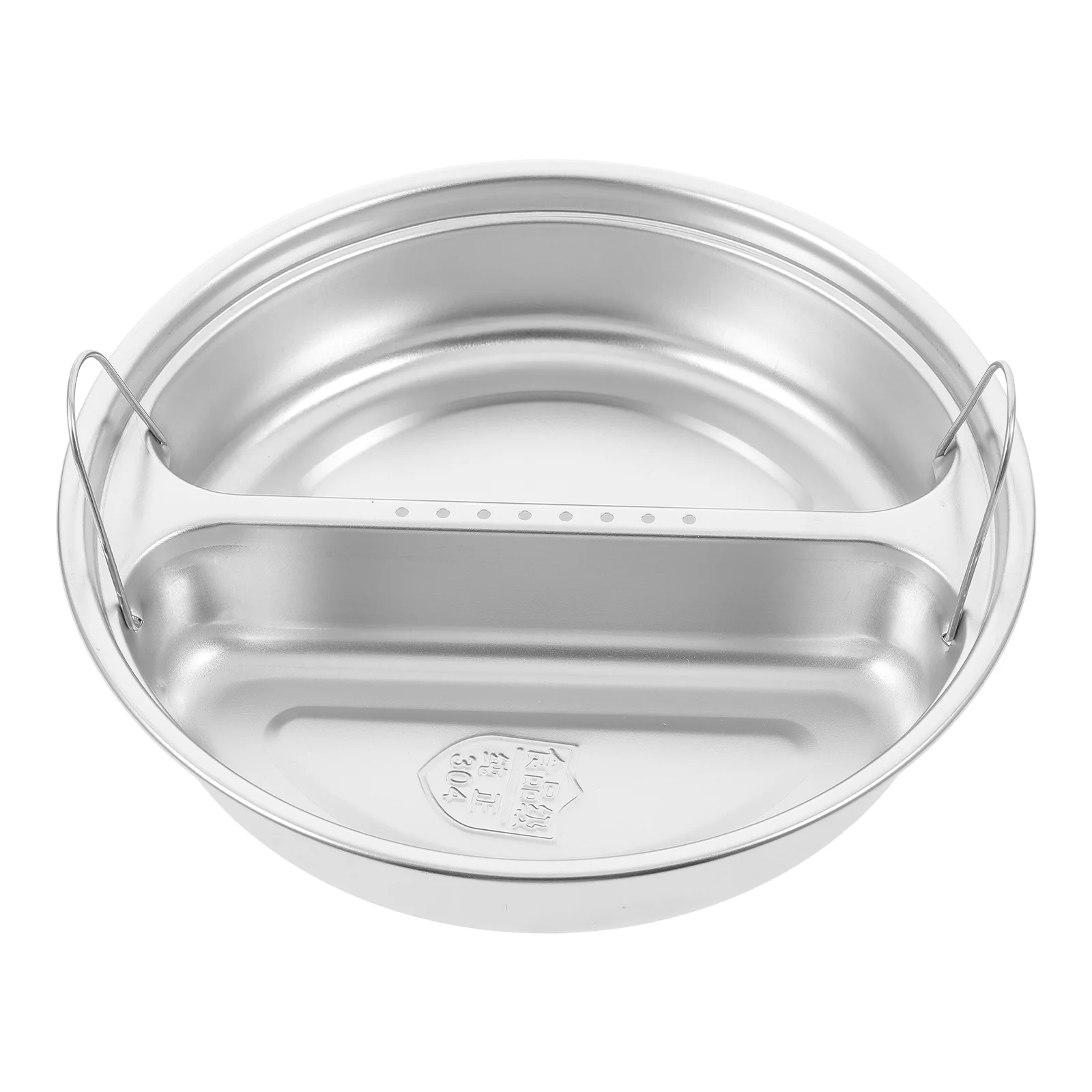 

Stainless Steel Steamer Basket Round Hole Design Even Heating Fast Drainage Lightweight Compact For Pot Rice Cooker