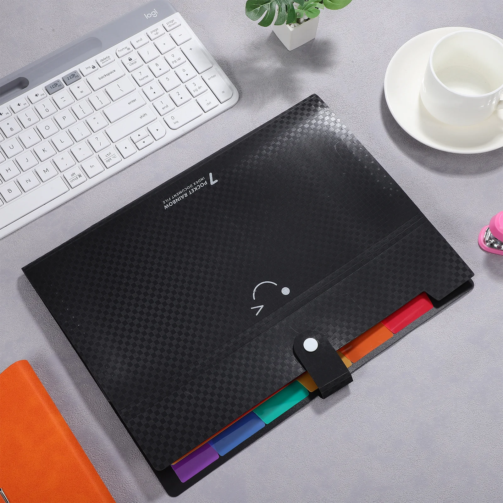 

Grid Pattern File Folder Large Capacity Expanding Document Organizer Multi Pocket Accordion File Box For Office School