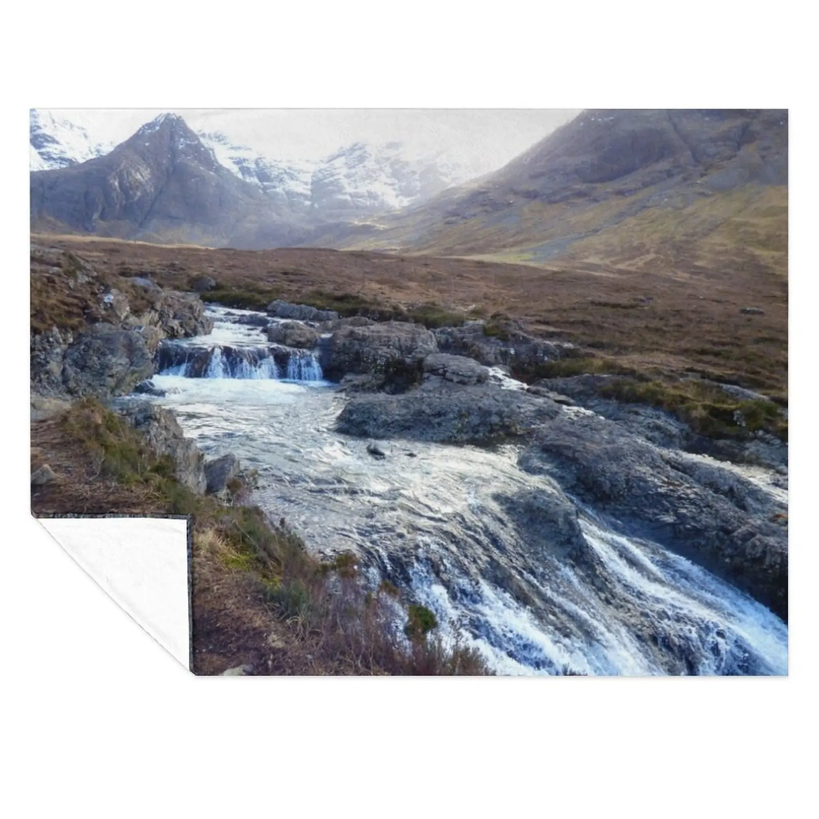 

Fairy Pools Isle of Skye Throw Blanket warm winter Summer Bed Fashionable Luxury St Blankets