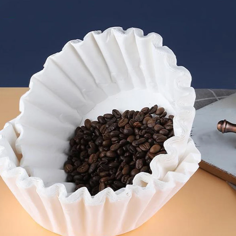 

100 Sheets Disposable Coffee Filters Paper Filter Bowl Thickened Eco Friendly for Coffee Tea Filter Bowl Filters