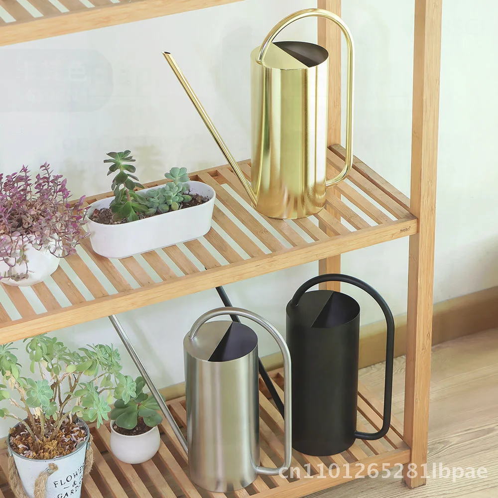 

1.5L Stainless Steel Long Mouth Flower Watering Can for Garden Balcony Indoor Outdoor Special Plant Care Water Kettle