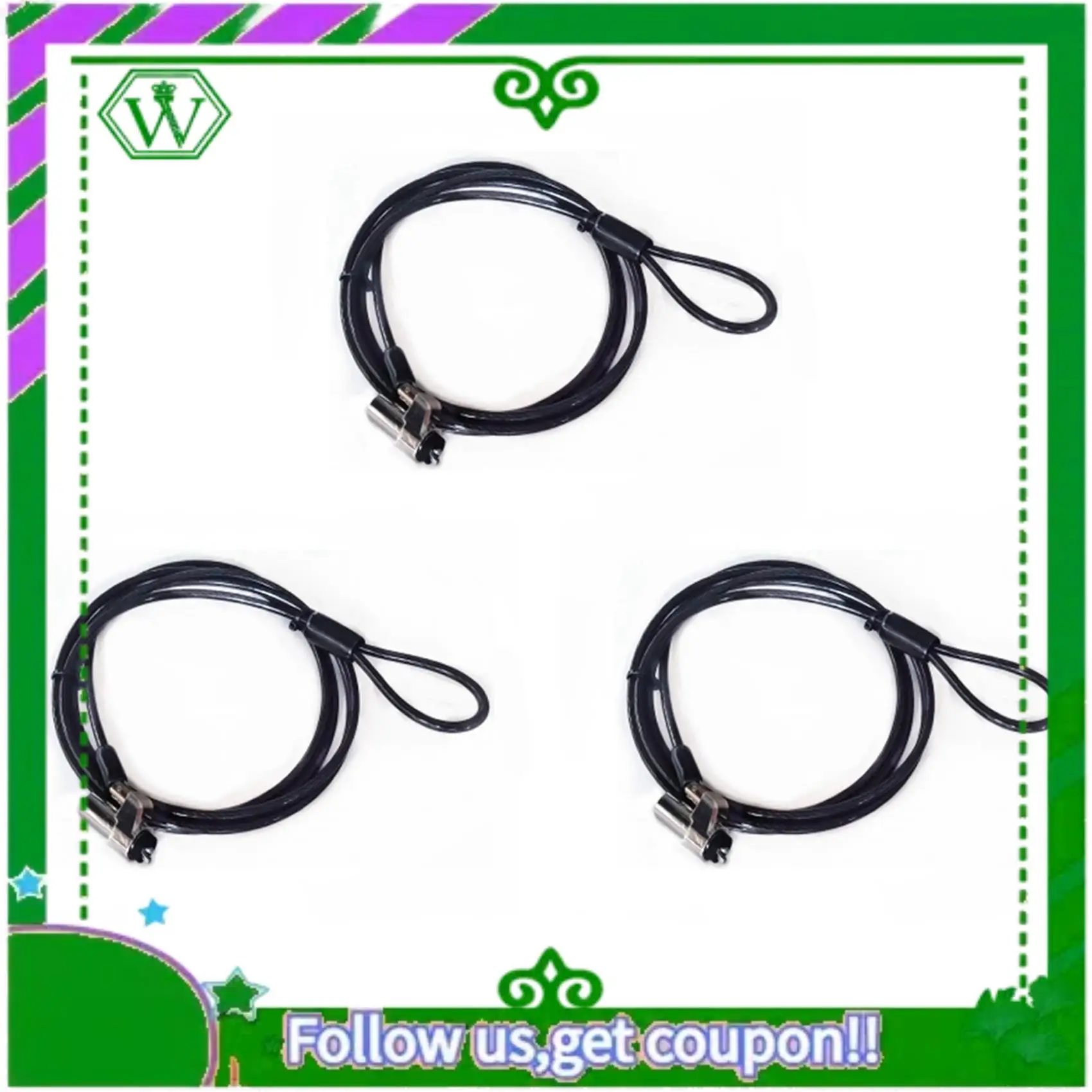 ABIK-3X قفل الكمبيوتر قفل الكمبيوتر المحمول مناسبة ل 6 مللي متر x 2.5 مللي متر نانو قفل ثقب لقفل مفتاح أمان الكمبيوتر المحمول HP