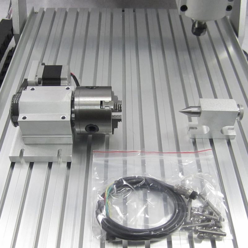LY 6090 4axis CNC Router 1500W 2200W USB Wood 3D Engraving Milling Machine PCB Cutting 200mm Z axis Height Kit