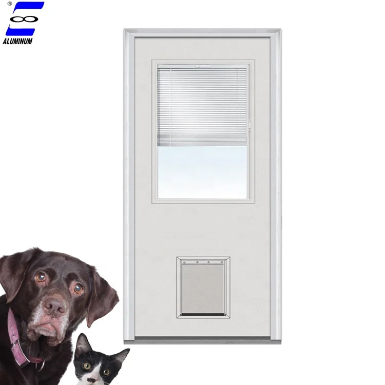 China manufacturer safe aluminum pet door for glass design