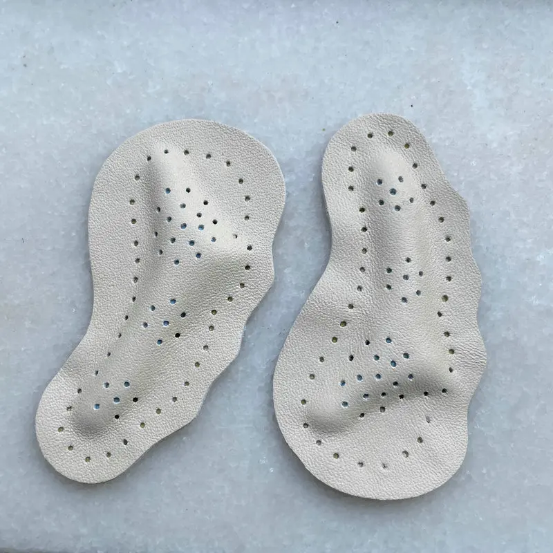 Sommers andalen Fuß polster bequeme echte Leder halbe Einlegesohlen Frauen Schuhe Pads Fußpflege produkte Vorfuß rutsch festes Kissen