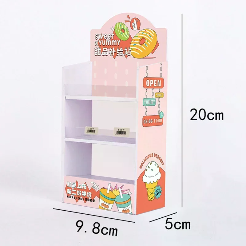 ชั้นวางของจิ๋วสำหรับตุ๊กตา ร้านขายของกิน ของดื่ม ของเล่นเสริมสร้างจินตนาการ เฟอร์นิเจอร์จำลอง ตู้เก็บของ ชั้นวางของในครัว ของขวัญ