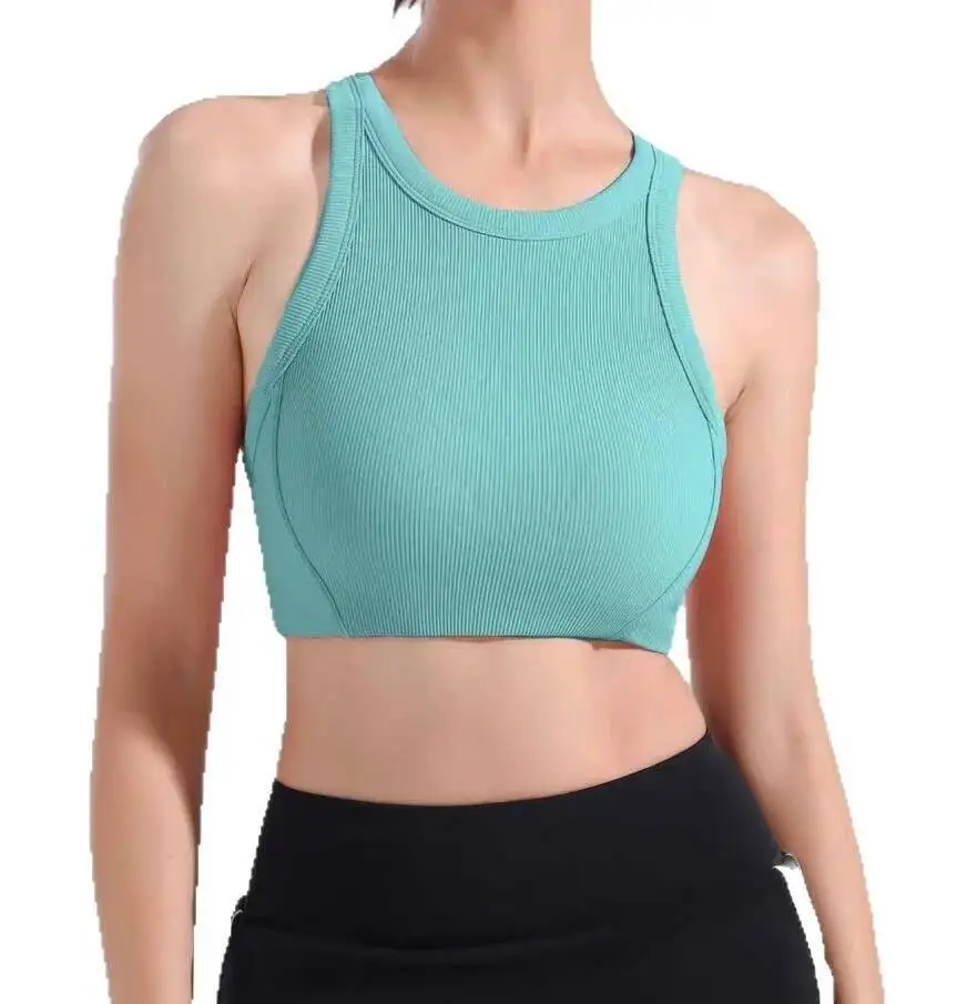 

Женский сексуальный спортивный бюстгальтер пуш-ап, дышащий укороченный жилет без рукавов, красивый дизайн сзади, тонкое эластичное нижнее белье Fiess