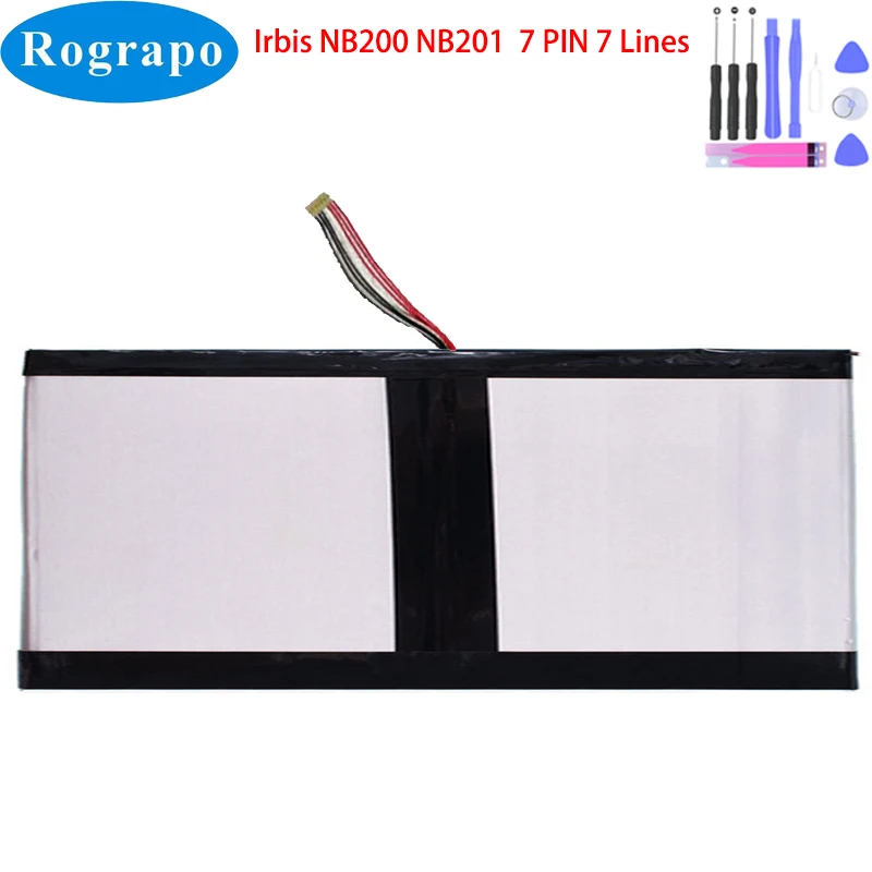 Novo 7.6V 4800mAh Para Irbis NB200 NB201 Bateria Do Portátil Para Notebook 7 PIN 7 Wire Plug