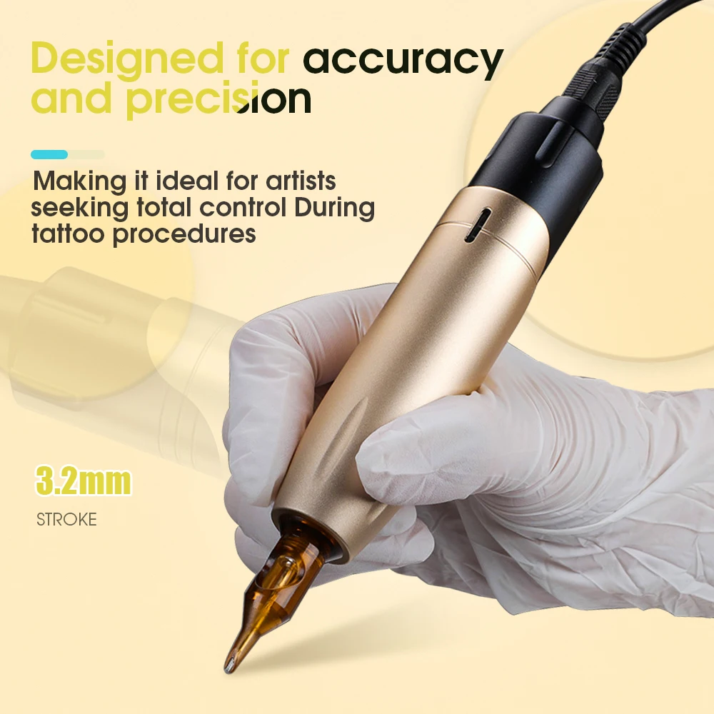 High Quality Rotary Tattoo Machine Pen Motor Gun RCA Interface Eyebrow Permanent Makeup Tools Tattoo Accessories Aluminum Alloy