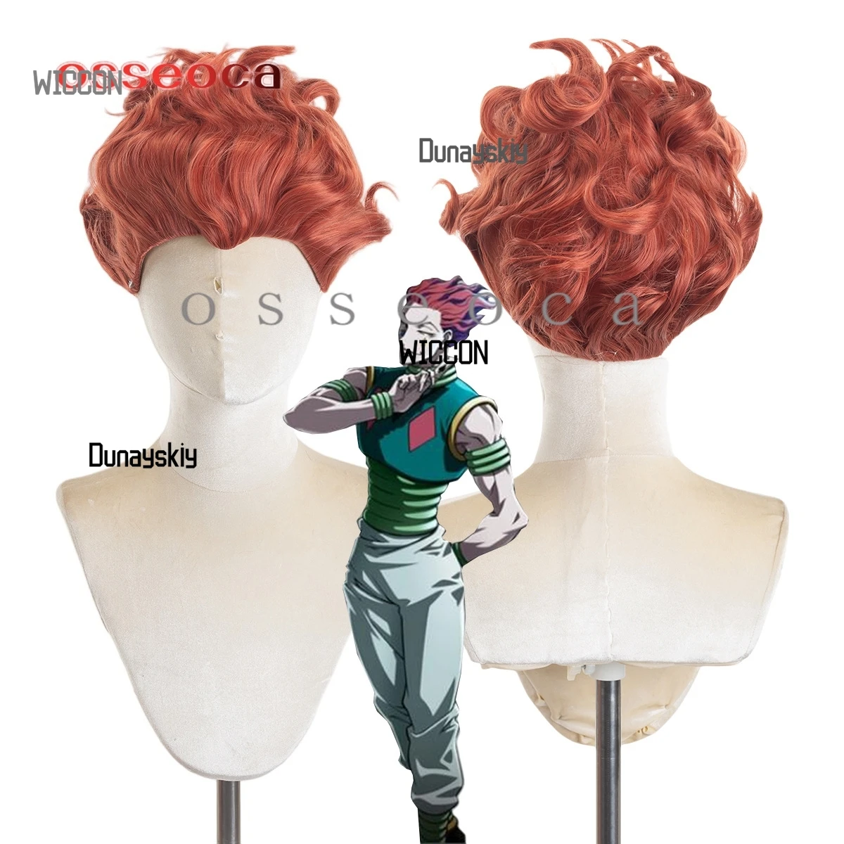 أزياء أنيمي كوس هيسوكا التأثيرية باروكات عالية الجودة كاواي جيراي كي حفلة رائعة مرحلة يومية للهالوين