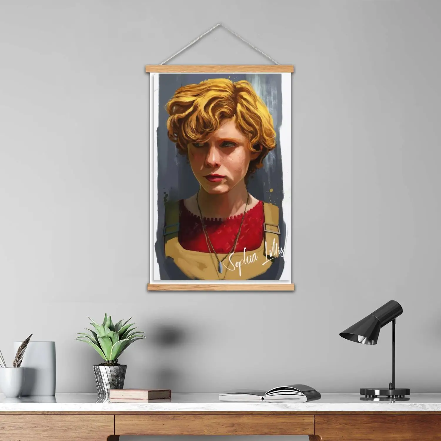 sophia lillis actor Framed Wall Painting Canvas Art Poster, Wall Art,  Modern Family, Bedroom Decor, Posters,Decorative painting