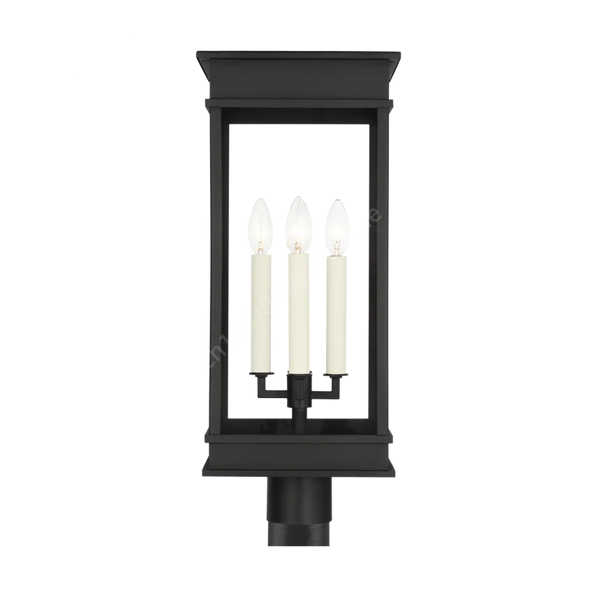 Modern Simple Outdoor Clear Glass Wall Lantern Garden Villa Hotel Wall Decoration Blalck Clear Glass Water-proof Wall Lamp