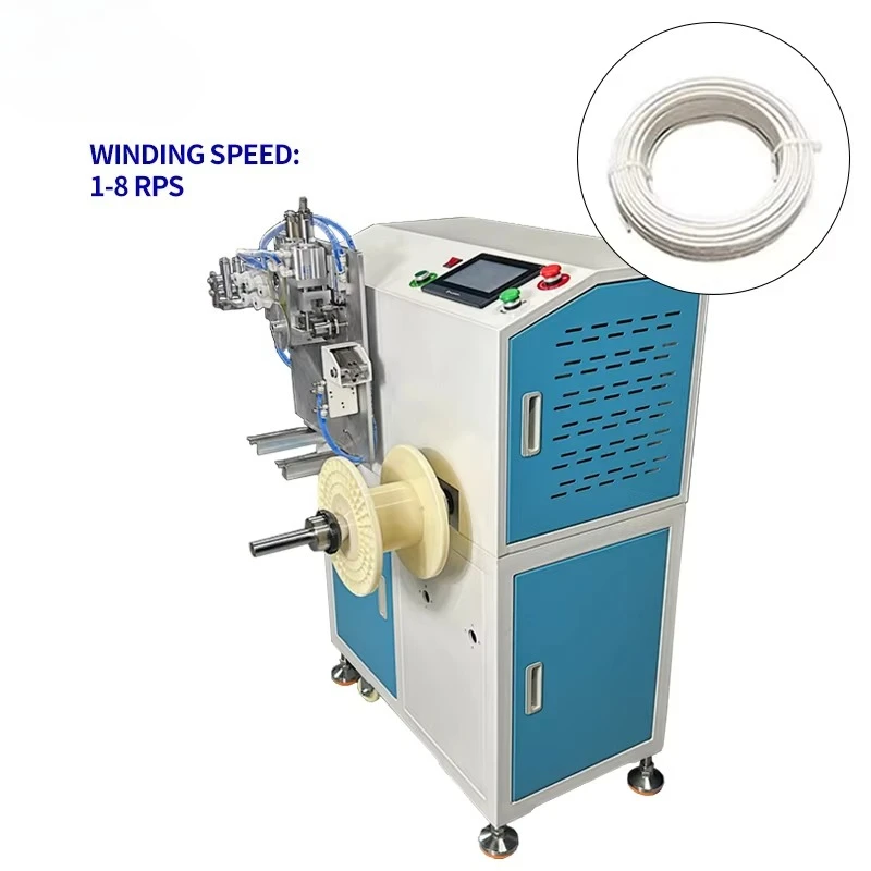 Automatische Zählung von Kabeln, Drahtbindung, Länge, Messung, Schneiden, Spule, Wicklung, Ausrichtung, Twist-Bindemaschine