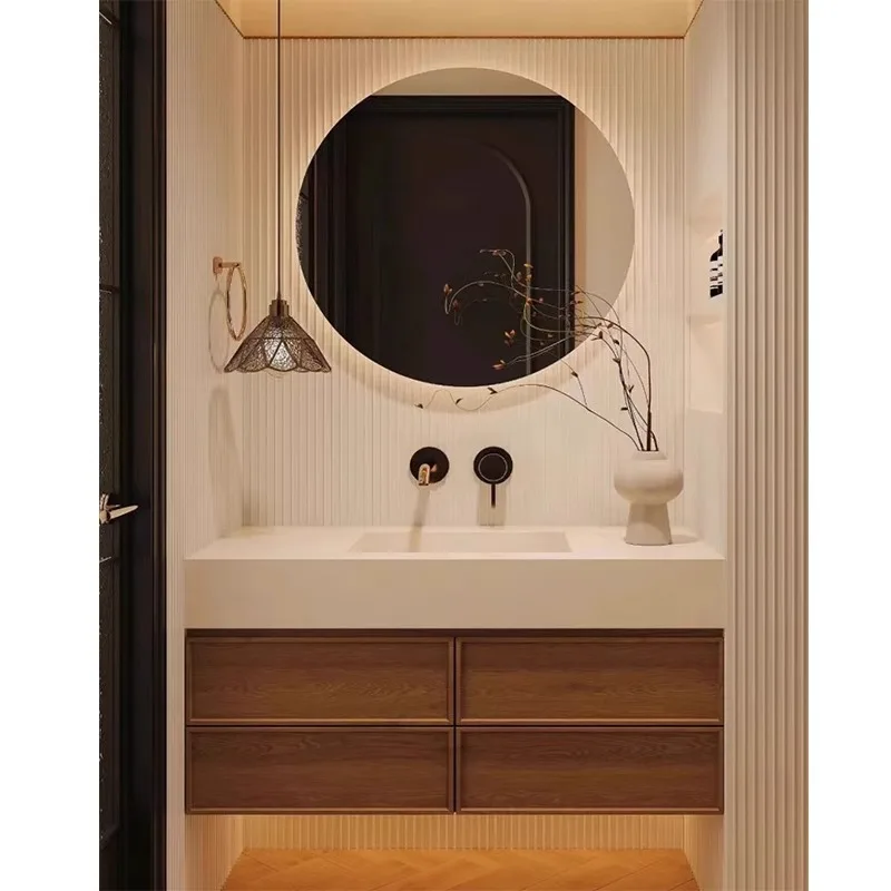 

Integrated basin Chinese antique bathroom cabinet combination hand washbasin washbasin