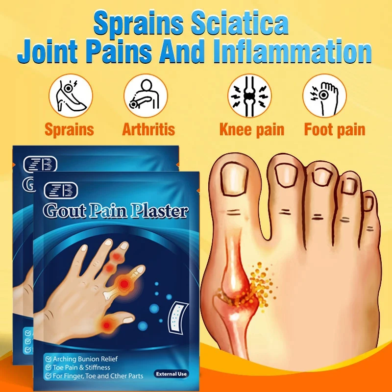 8/16/32/64Pcs ZB Bunion Gout Pain Relief Patch Hallux Valgus Repair Toe Correction Toe Deformity Arthritis Stickers Foot Care