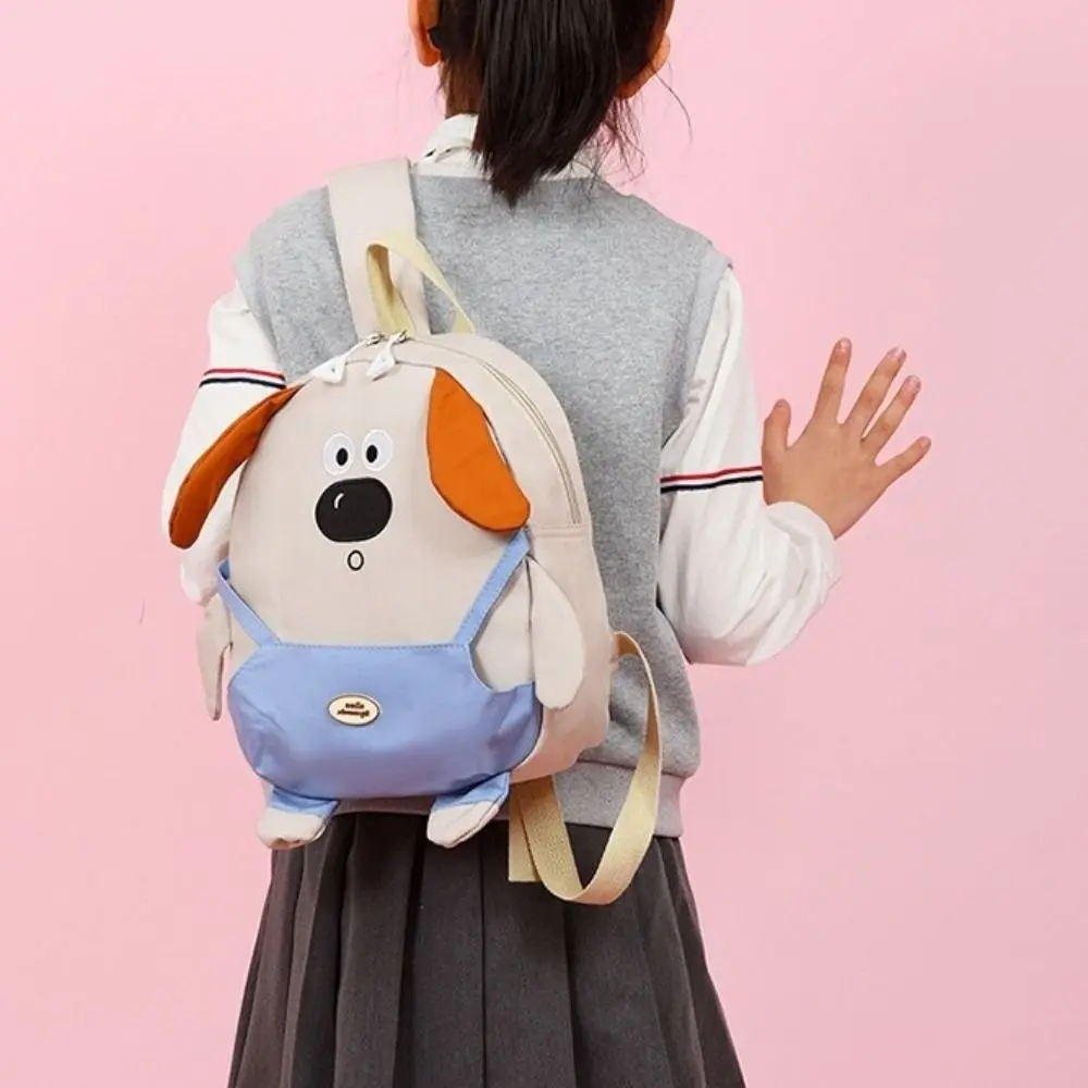 Zaino per cuccioli simpatico cartone animato Zaino per studenti con tracolla regolabile alla moda Borse da scuola per ragazze in stile Ins di grande capacità
