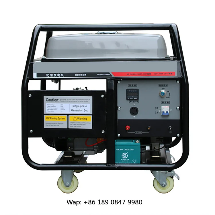 【Hot】6kw Gas-oline Generator Set 7kva Electric Single-Phase 220v/380v Gas-oline Generator