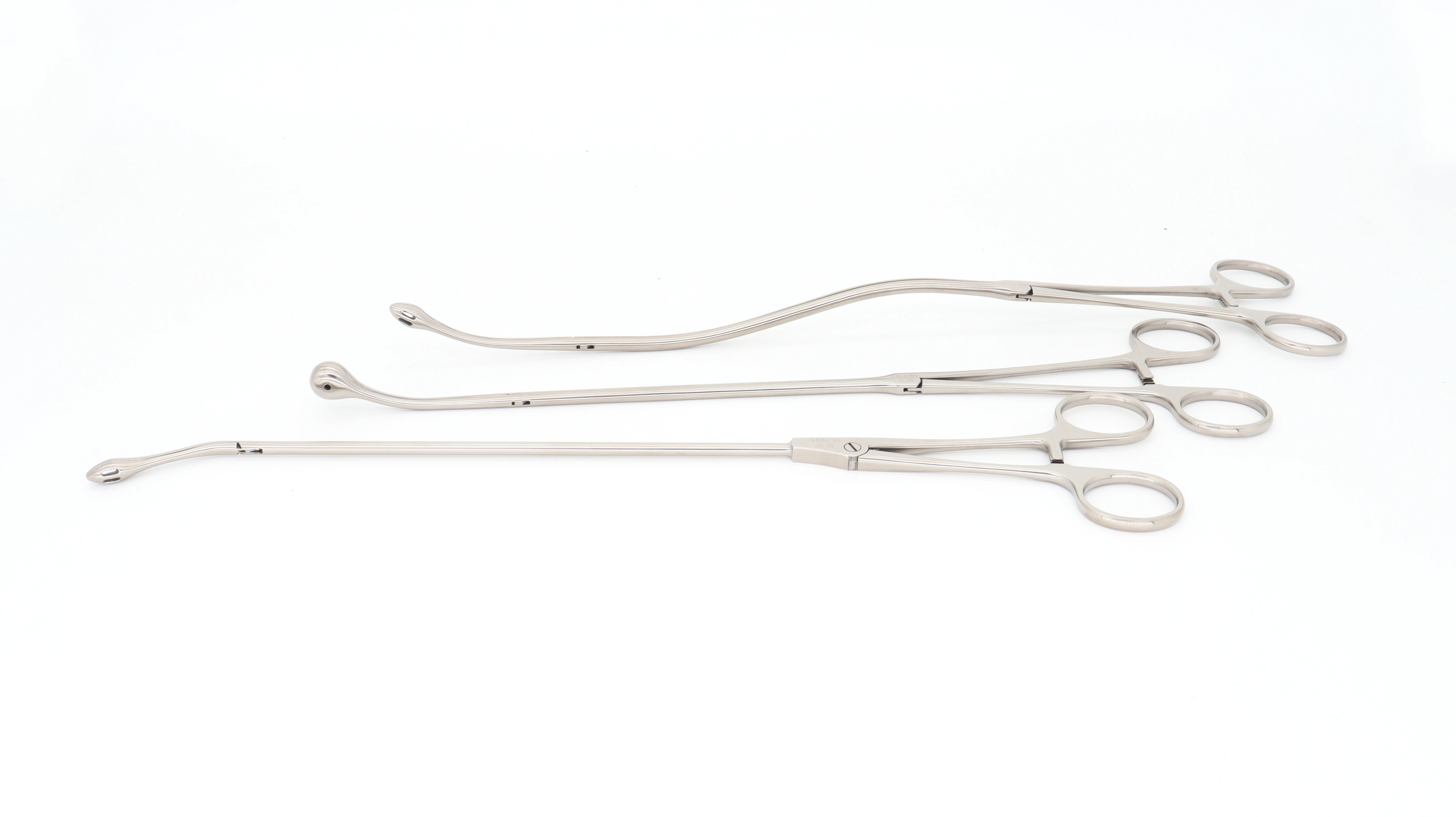 Thoracoscopic double joint lymph node clamp surgical instruments made of durable steel and metal