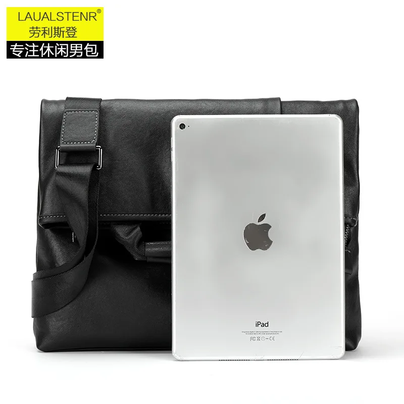 Business Backpacks Handbags Shoulder Bag for Men Messenger Bag Purse Crossbody Bags Cowhide Soft Leather Сумка Мужская На Плечо