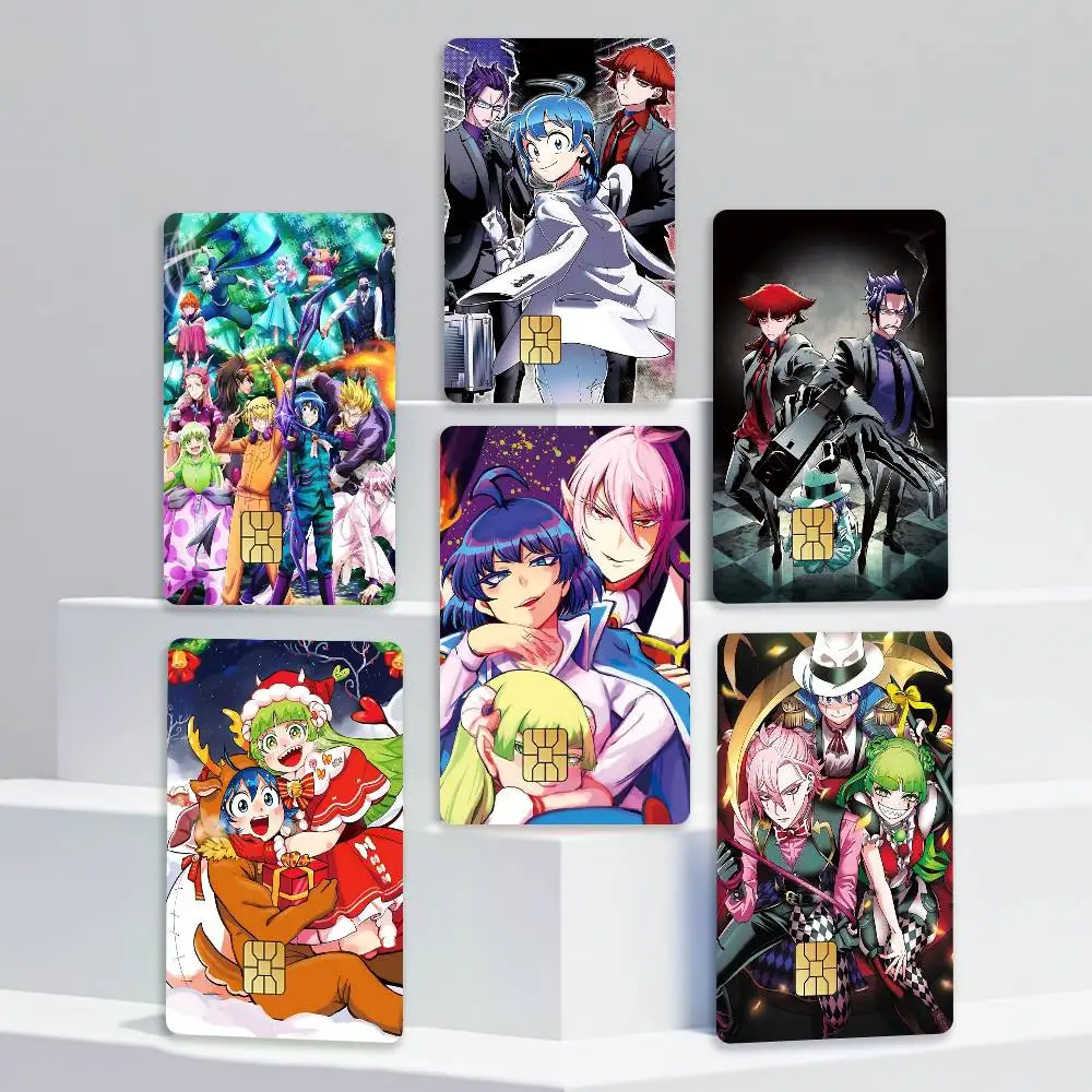 Iruma Suzuki Welcome to Demon School Card Stickers for Bank Access Protective Waterproof Film Cover Sticker Gift