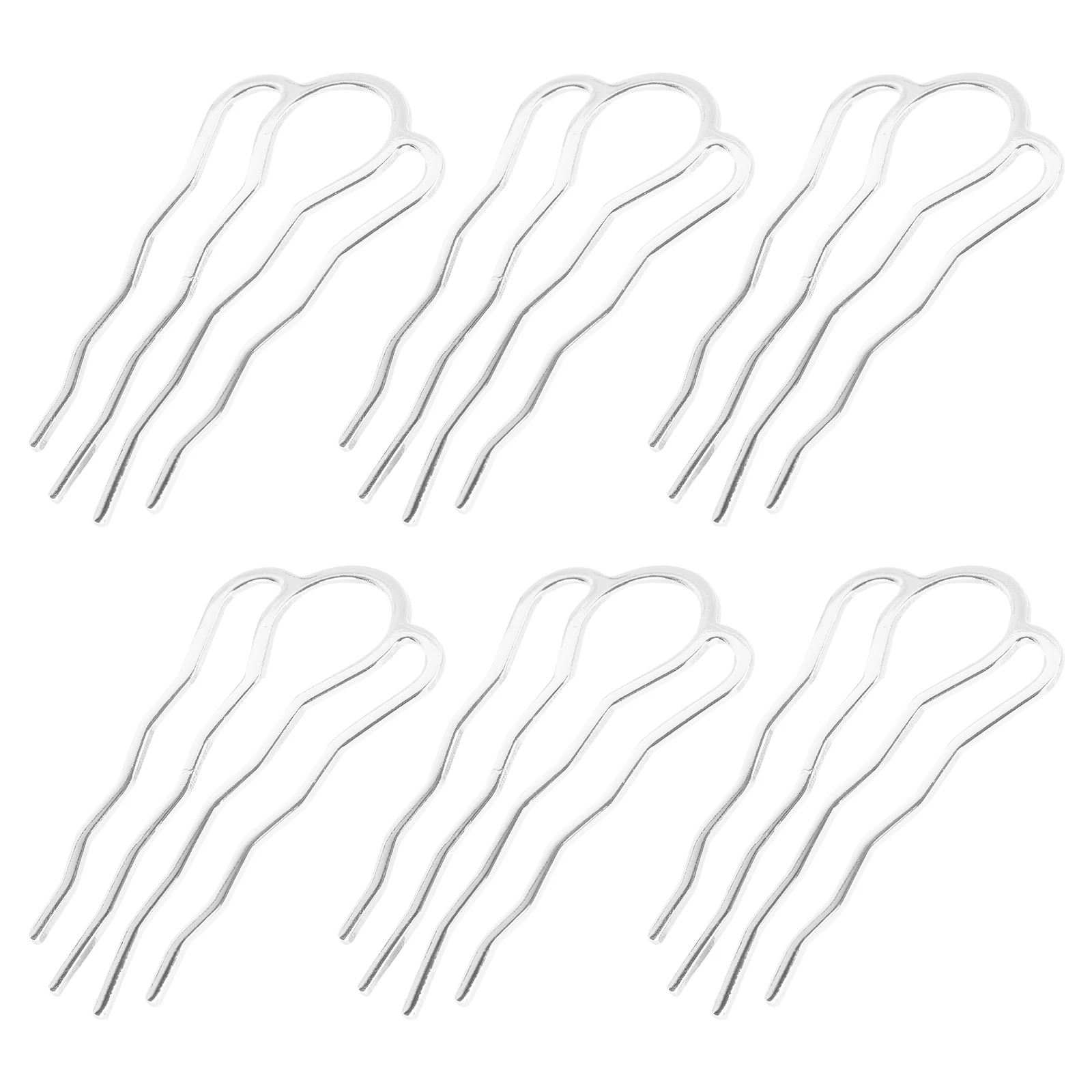 

6pcs Metal Hairpin Durable Material DIY Ancient Supplies Han Clothing Charm Traditional Headdress Accessories Women Retro