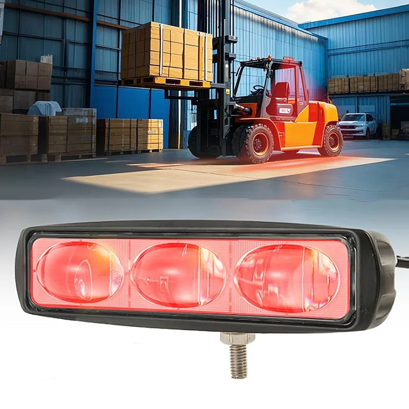 

LED Forklift Safety Lights Red LED Linear Forklift Light Warehouse Hazardous Area Warning Light 30W DC 12V-80V Safety Spot Light