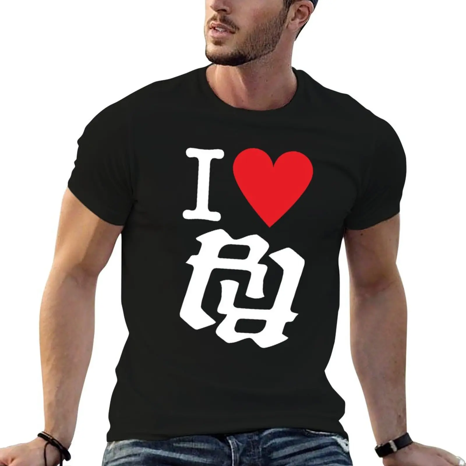 

Kankan I Love RR T-Shirt man t shirt graphic t shirt personalised t shirts for man pack cotton T-Shirt