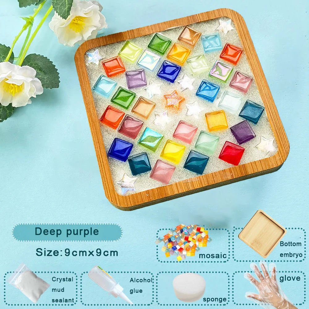 مجموعة أدوات كوستر فسيفساء مونتيسوري - لعبة ألغاز تعليمية DIY للأطفال، مجموعة أنشطة يدوية مبتكرة بين الوالدين والطفل