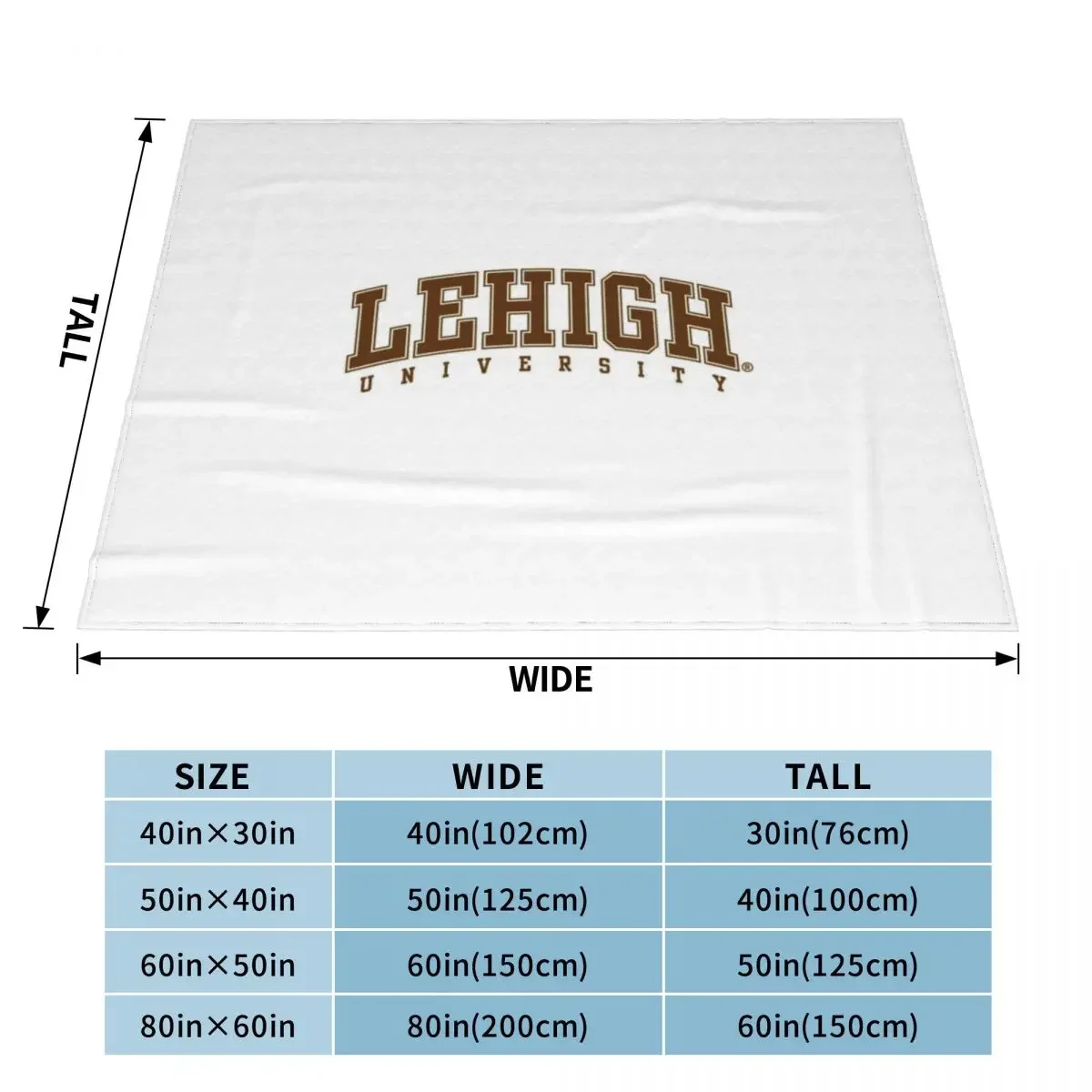 Lehigh University Throw Blanket Decorative Sofa Warm Blankets