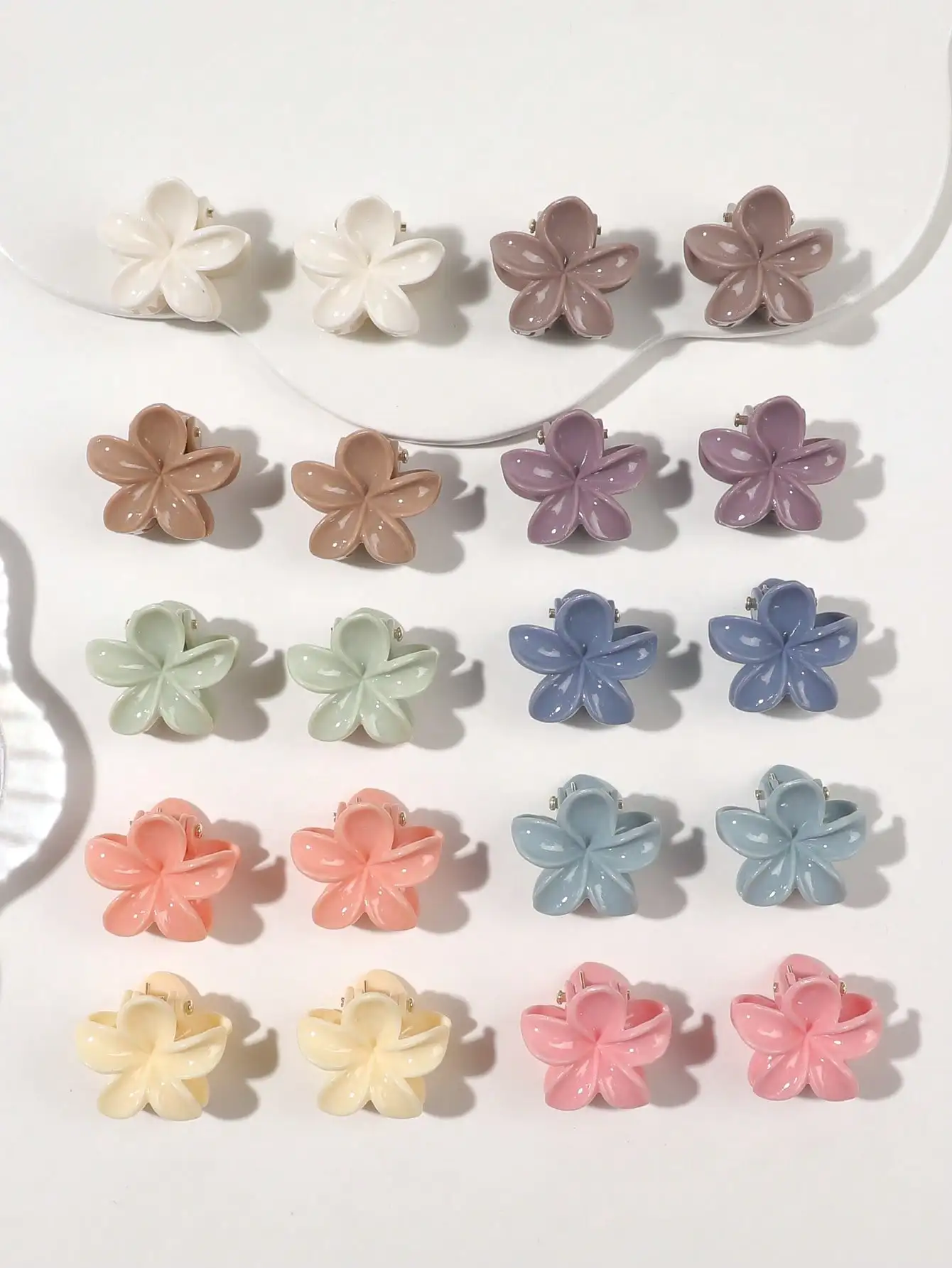 20 Stück Sommer-Haarspangen in verschiedenen Farben, kleine, niedliche Haarklammern, Haarnadeln, Haarspangen, Haaraccessoires für Damen und Mädchen. – Detail 21