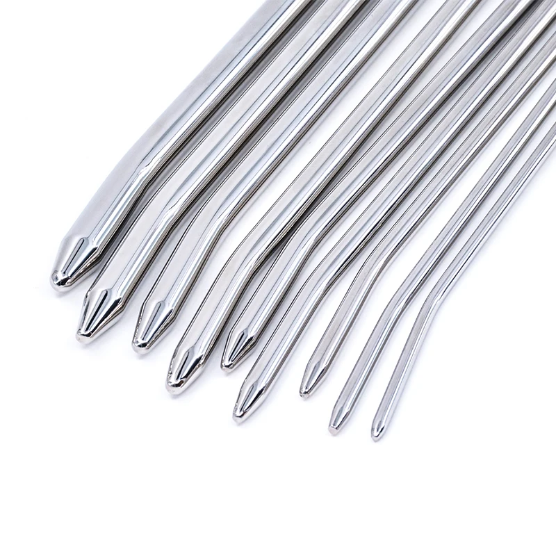 4-12mm Urethral Sounding Stainless Steel Uretra Probe Penis Plug Urethra Stimulate Dilator Men\'S Toys 18 Urethale Metal Sound