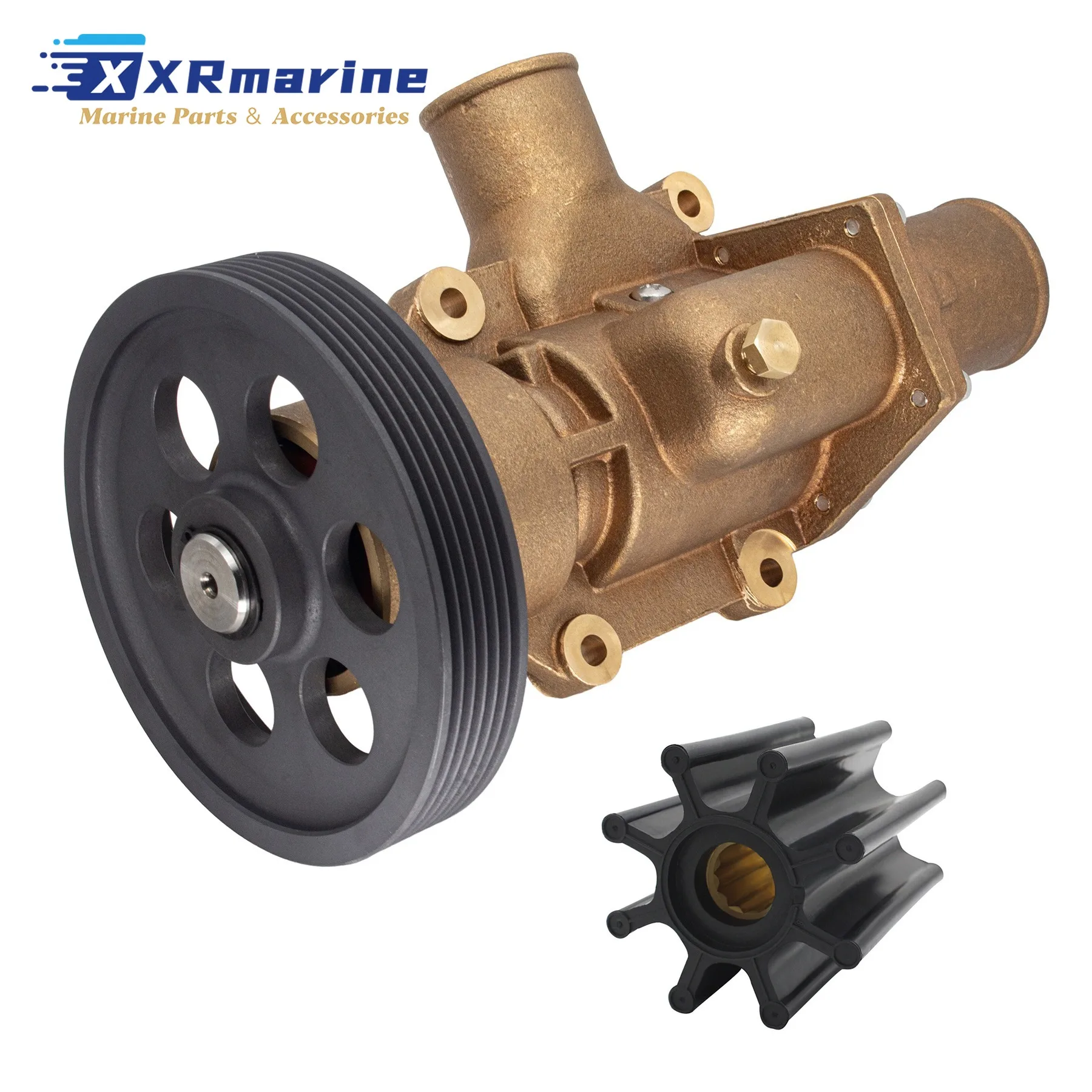 

Насос для соленой воды 3589907 с крыльчаткой, совместимый с насосами Volvo Penta 21380890, Jabsco 50394-8300, 50394-8100, JPR-VP0060DA