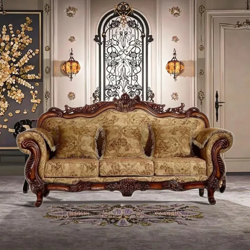Hot New Product European Fabric Sofa 123 Set Living Room U Shaped Combination Fabric Furniture Sofa
