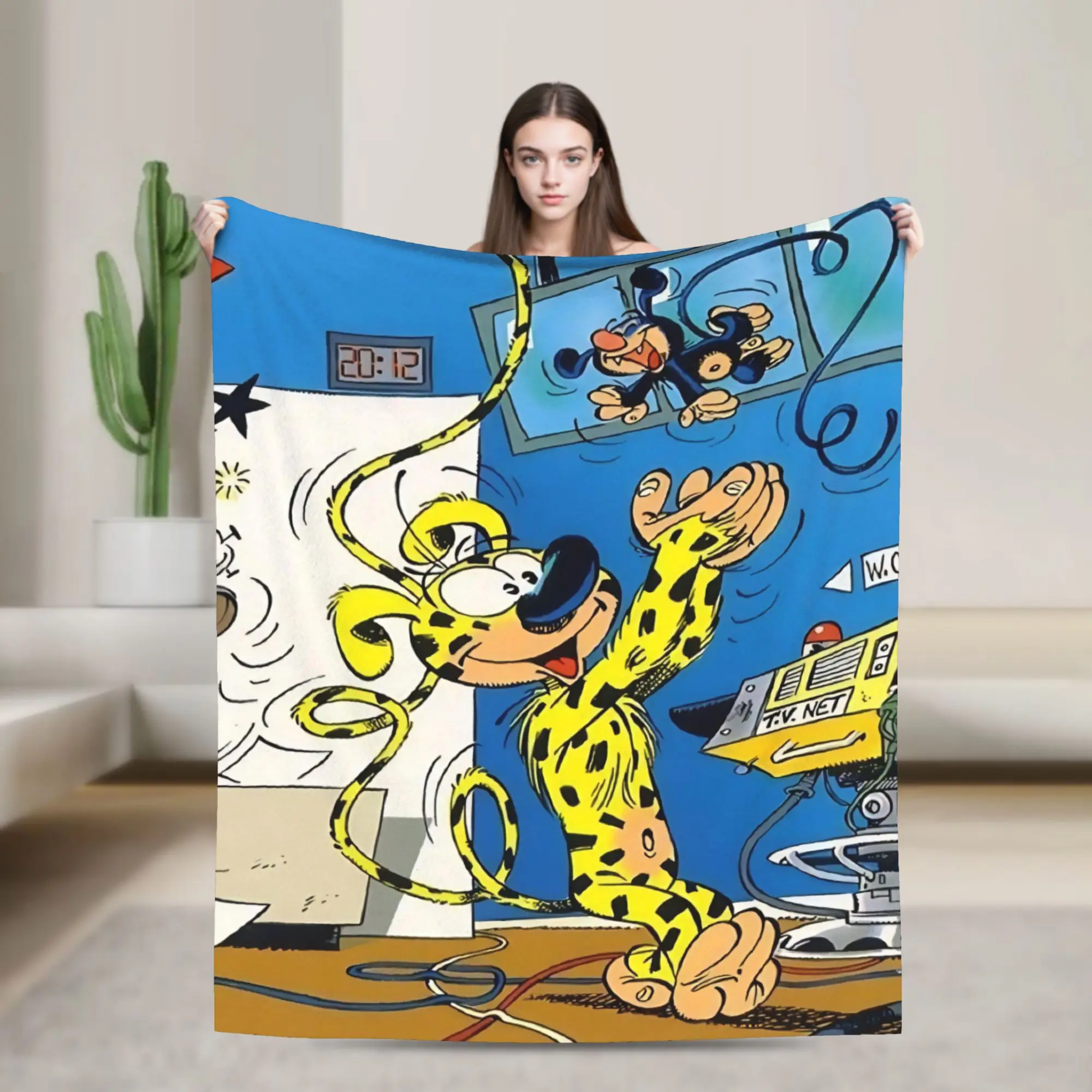 Marsupilamis Blankets Flannel  Relax Super Soft Throw Blanket for Home Bedspreads