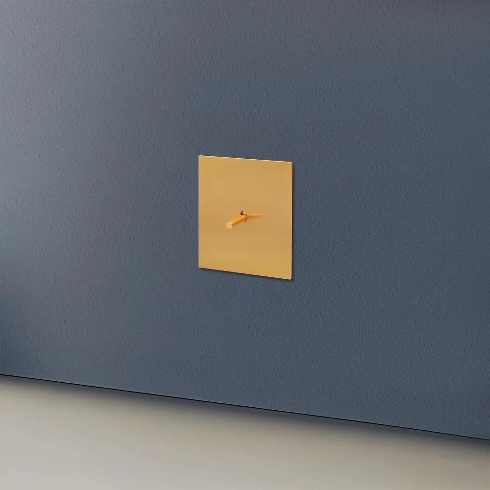 Avoir Metal Panel Toggle Switch 2-drożny złoty miedziany dźwignia Gniazdo zasilania na ścianie Wtyczka europejska Port ładowania USB typu C Ściemniacz oświetlenia panele ścienne przelacznik swiatla gniazdko elektryczne — zdjęcie 4