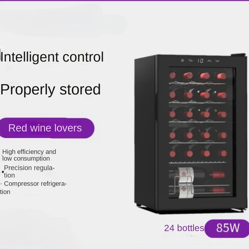 24 Constant Temperature And Humidity Wine Cabinet, Household Compressor, Red Wine Cabinet, Wine Constant Temperature Display Cab