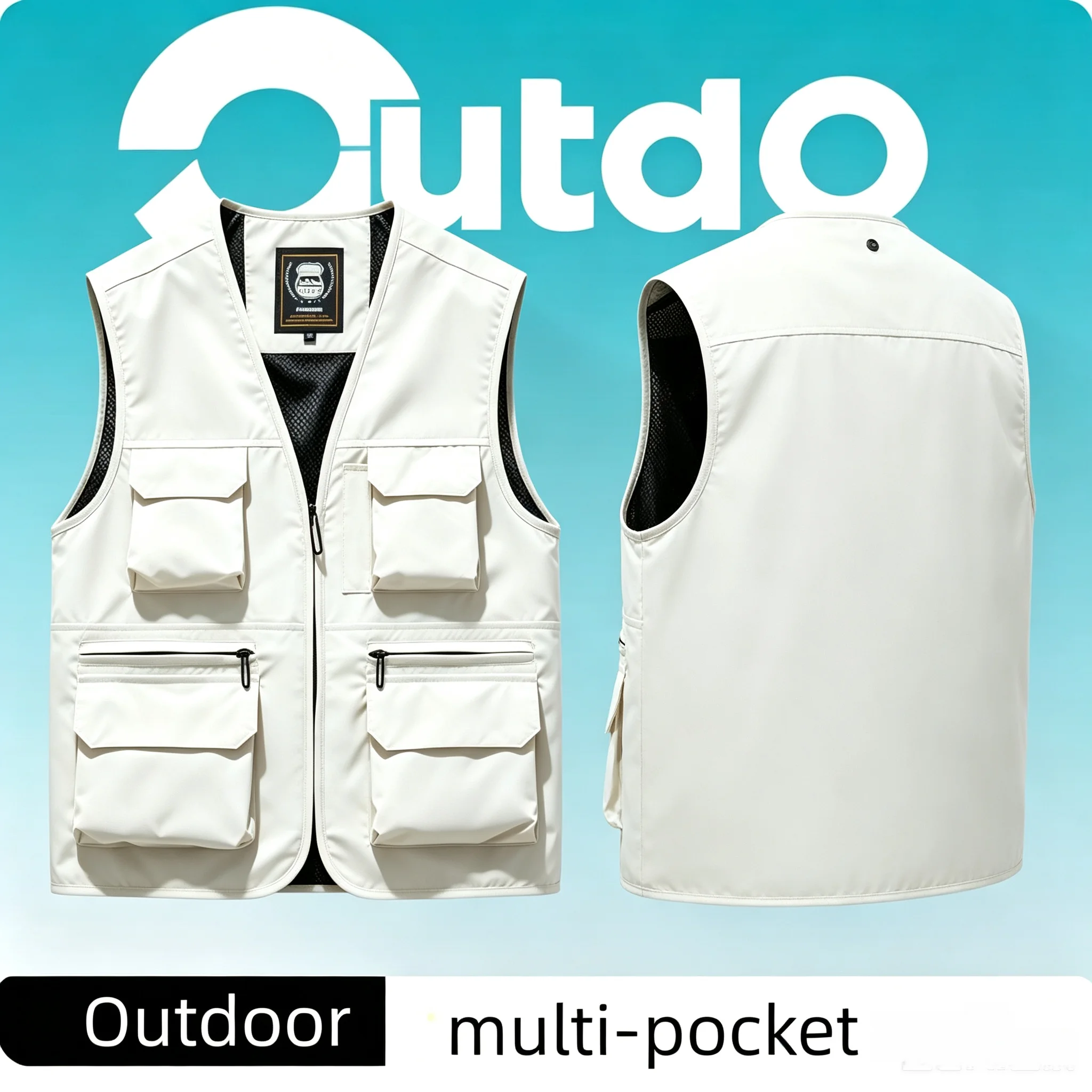 New Outdoor Hunting Vest Motorcyclist Jackets Men Breathable Clothing Mountaineering Sleeveless Jacket Camping Fashion Work Vest