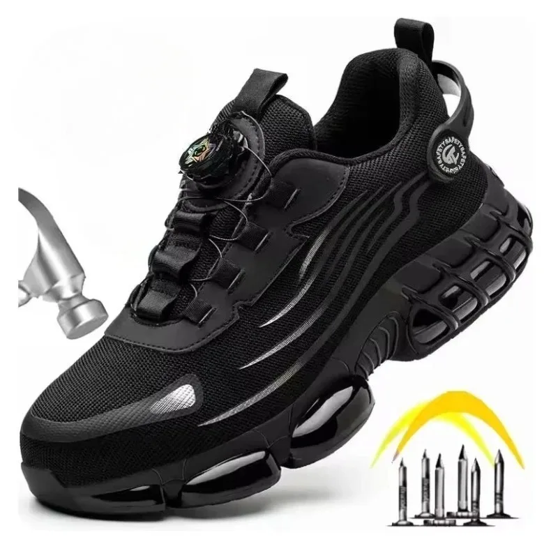 Sizes 36-48 Safety Shoes Steel Toe Smash Puncture Proof Workwear Shoes for Men Sneakers Anti-slip Zapatos De Seguridad De Hombre