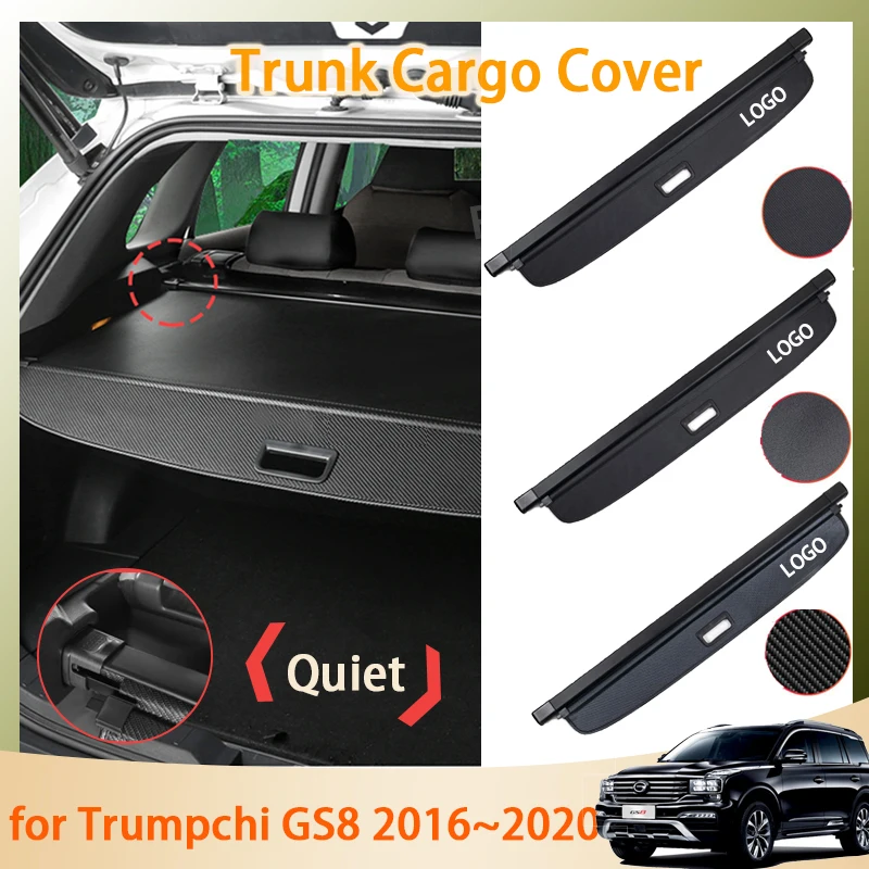 Trunk Curtain Mat for GAC Trumpchi GS8 I 2016 2017 2018 2019 2020 Accessories Rear Curtain Retractable Anti-peeping Car Interior