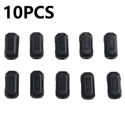 10pc TDK 5mm Ferrite Core Noise Suppressor Filter Ring Cable Clip On Wire RFI EMI For Noise Cancellation On Firewire Audio Cable