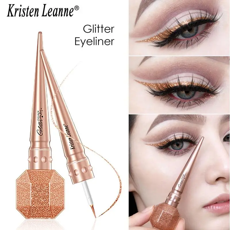 Festival Stage Diamond Sparkling Pearlescent Waterproof Eyeliner Liquid Sequined Eyeliner Pen