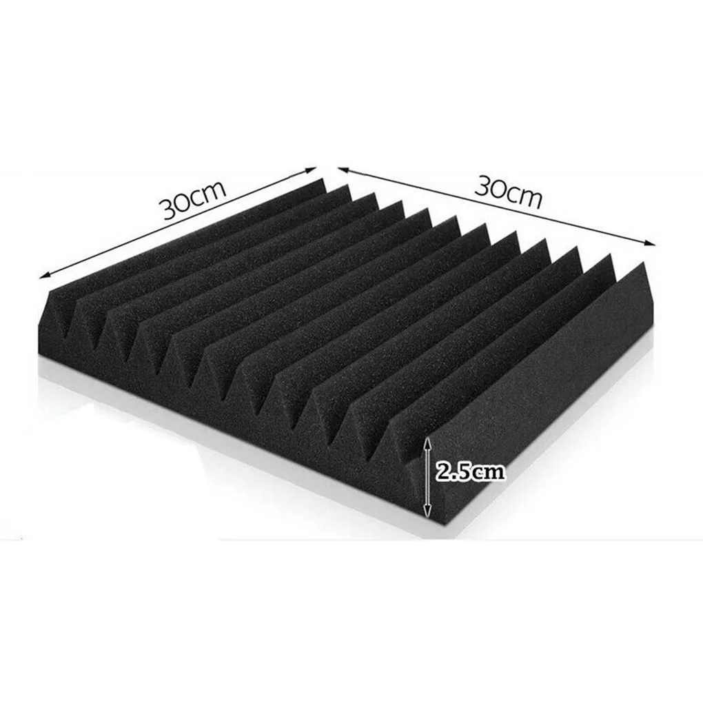 Panels Soundproofing Tiles Triangular Groove Acoustic Foam Wedge Studio Effectively Prevent Record Insulation Purple