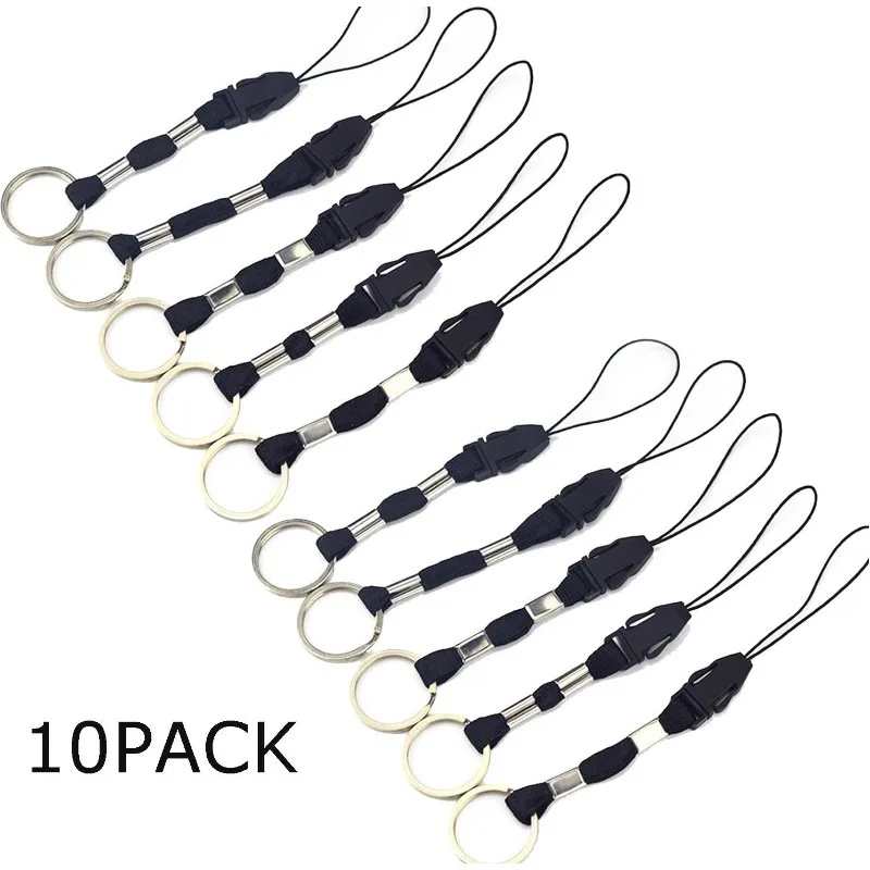 10 pcs Nylon Lanyards for USB Flash Drive Cell Phone Key ipod mp3 mp4 ID card badge Small Electronic Devices Can disassemble Cha